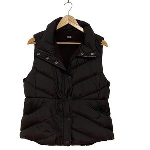 J.Crew Down Filled Sherpa Brown Puffer Vest Size Medium